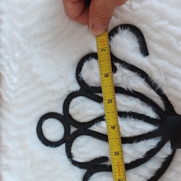 ROD Iron Black MadeInIndia Vintage Scallop‎ Set CandleHolders - Picture 5 of 8